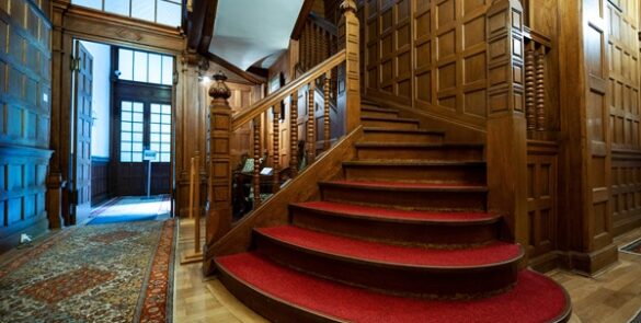 Carpeted stairs improve safety in modern luxury homes